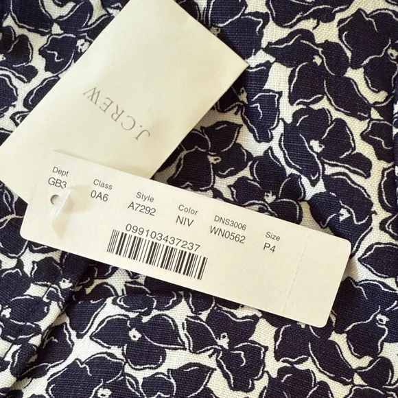 J. Crew Schoolboy Navy and White Floral Blazer - Picture 4 of 12